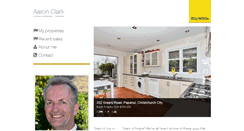 Desktop Screenshot of aaronclark.raywhite.co.nz