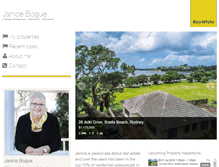 Tablet Screenshot of janicebogue.raywhite.co.nz