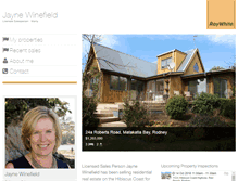 Tablet Screenshot of jaynewinefield.raywhite.co.nz