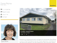 Tablet Screenshot of dianeritchie.raywhite.co.nz