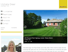 Tablet Screenshot of michellegreer.raywhite.co.nz