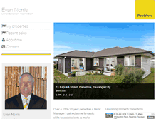 Tablet Screenshot of evannorris.raywhite.co.nz