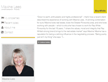 Tablet Screenshot of maxinelees.raywhite.co.nz