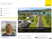 Tablet Screenshot of heatherbenson.raywhite.co.nz