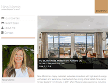 Tablet Screenshot of ninamomic.raywhite.co.nz